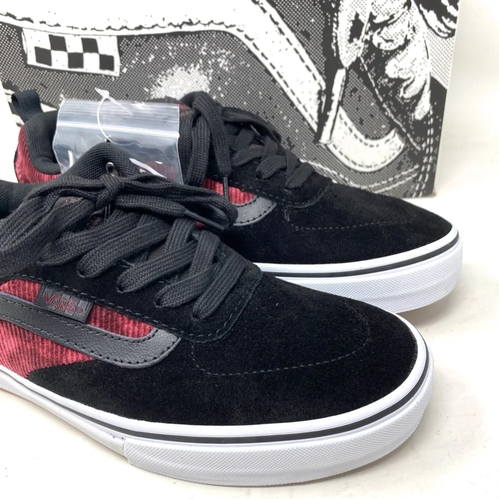 VANS Kyle Walker Corduroy Shoes Black Suede Low Top Women's Sneakers VN0A5JIEX4C